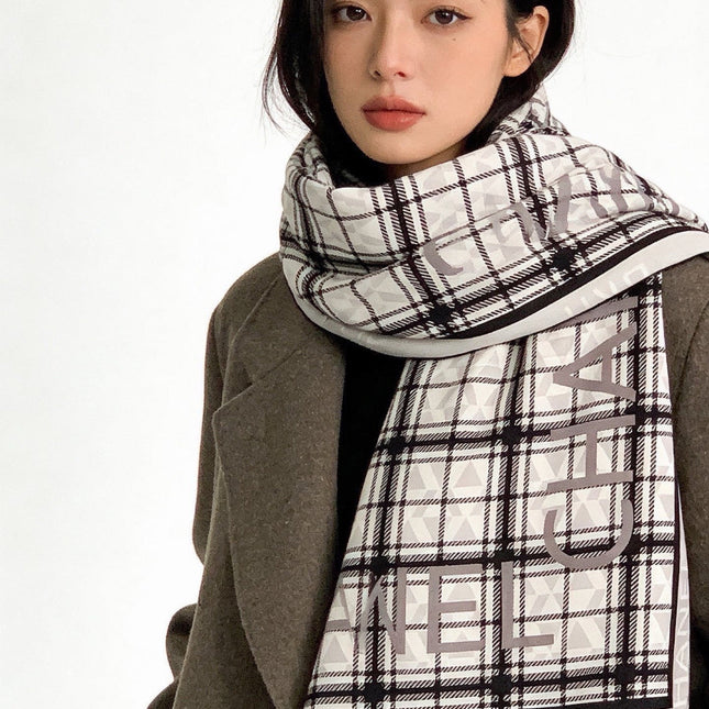 CHANEL 26S SCARF 135 IN CASHMERE AND SILK 309901