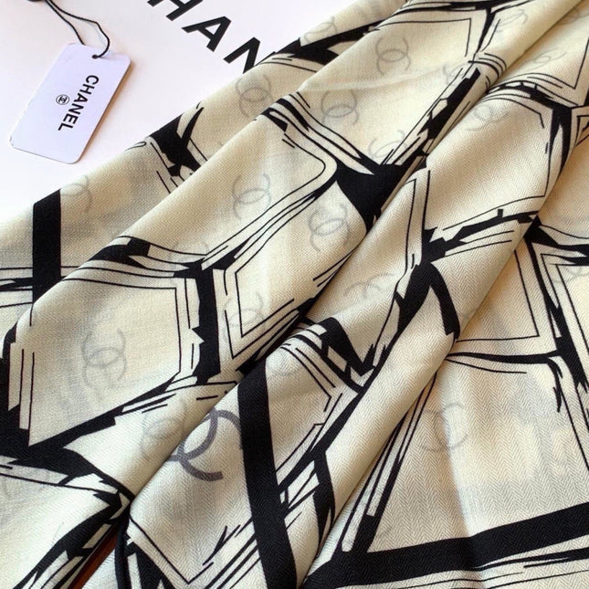 CHANEL 26S SCARF 135 IN CASHMERE AND SILK 309911
