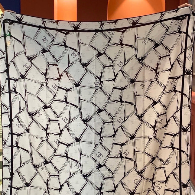CHANEL 26S SCARF 135 IN CASHMERE AND SILK 309911