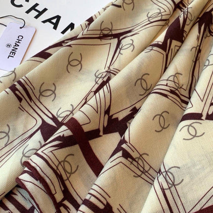 CHANEL 26S SCARF 135 IN CASHMERE AND SILK 309912