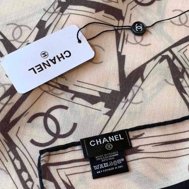 CHANEL 26S SCARF 135 IN CASHMERE AND SILK 309913