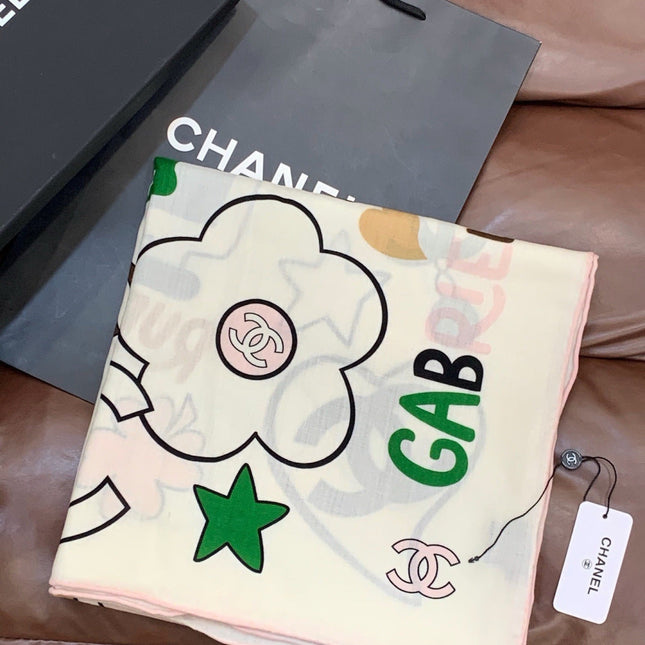 CHANEL 26S SCARF 135 IN CASHMERE AND SILK 309915