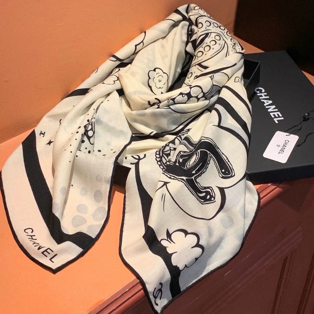 CHANEL 26S SCARF 140 IN SILK 311979
