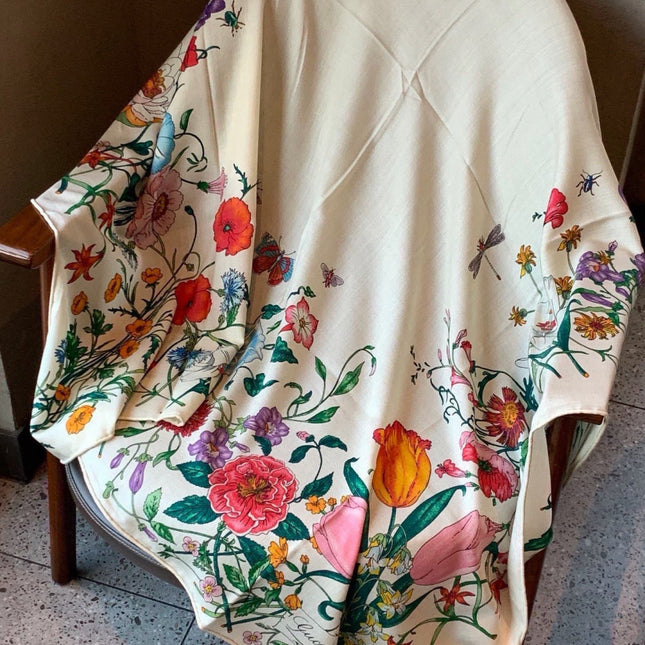 GUCCI 26S SCARF 140 IN CASHMERE AND SILK 311983