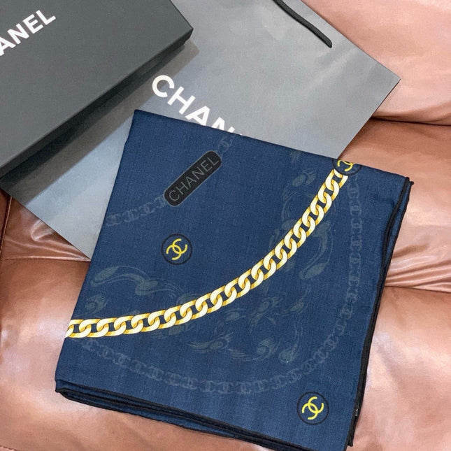 CHANEL 26S SCARF 135 IN SILK AND CASHMERE 313343