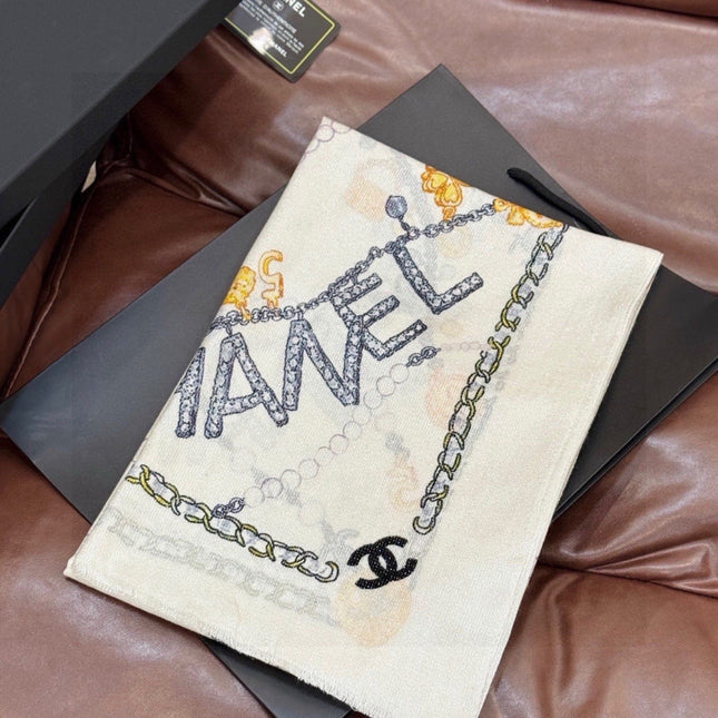 CHANEL 26S SCARF 200 IN SILK 313205