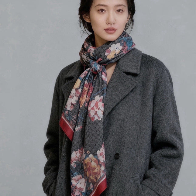 GUCCI 26S SCARF 200 IN CASHMERE AND SILK 315123