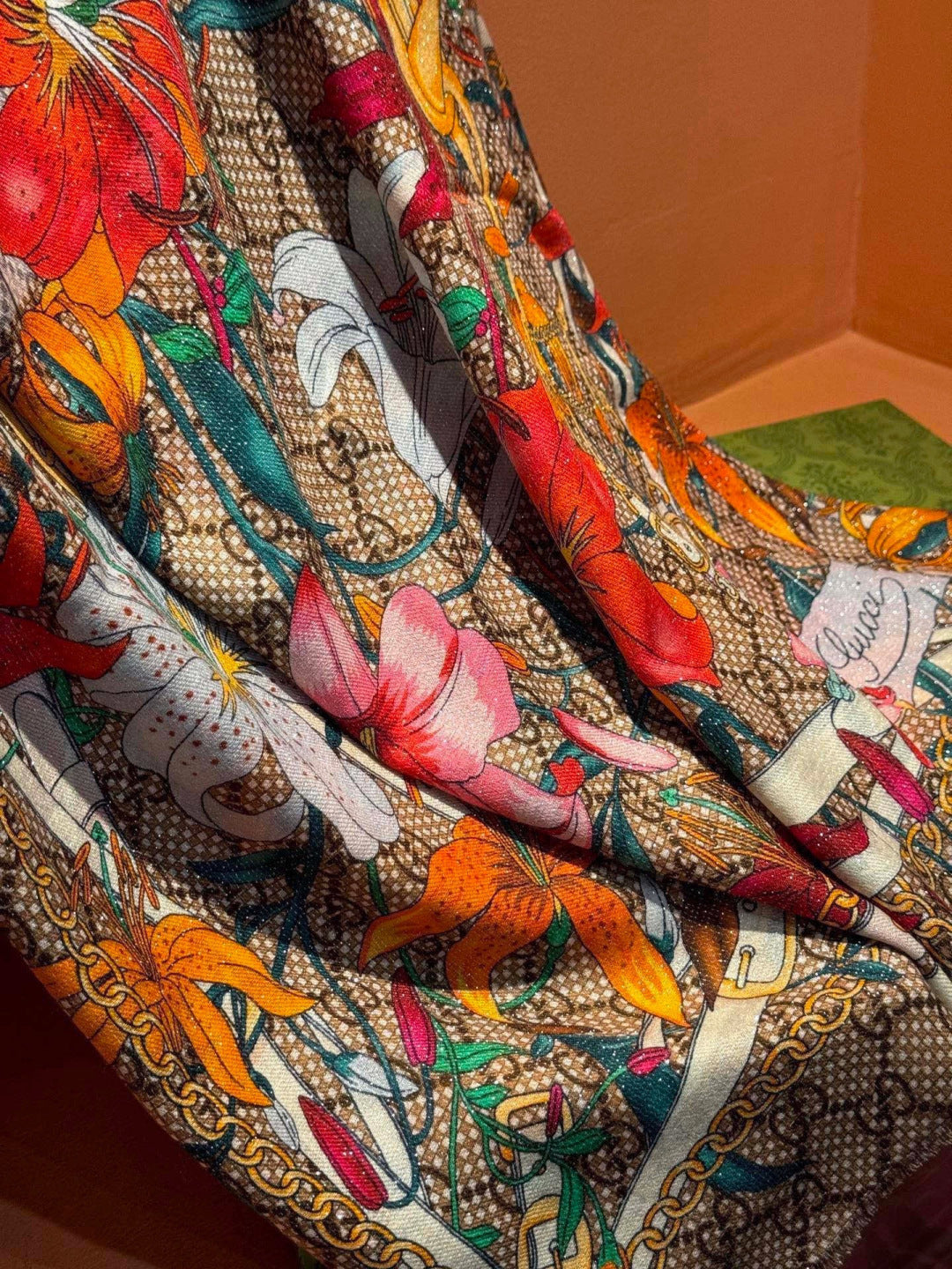 GUCCI 26S SCARF 200 IN CASHMERE AND SILK 315131