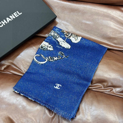 CHANEL 26S SCARF 200 IN CASHMERE 509339