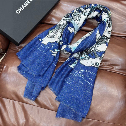 CHANEL 26S SCARF 200 IN CASHMERE 509339