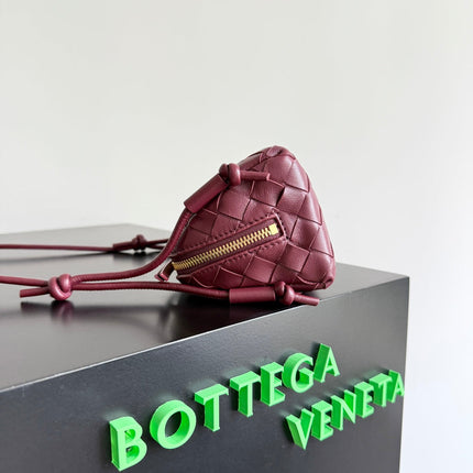 CONCERT POUCH 18.5 IN BURGUNDY LAMBSKIN