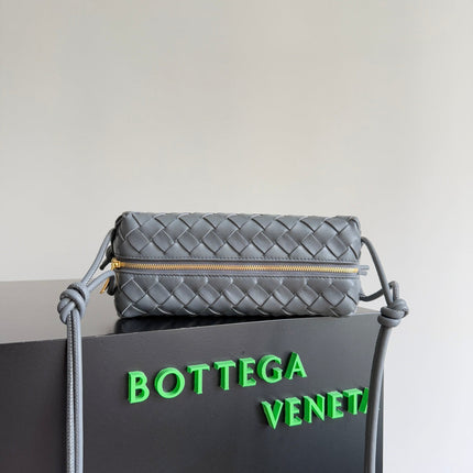 MINI LOOP CAMERA BAG 22 IN GREY CALFSKIN