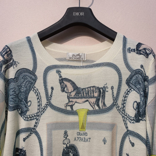 HERMES 25S CREW NECK T‑SHIRT 393