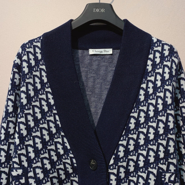 DIOR 25S V-NECK KNIT CARDIGAN 696