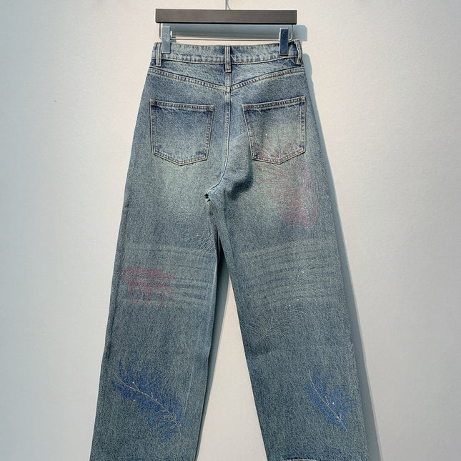 CHANEL 26S JEANS WITH RHINESTONES 668