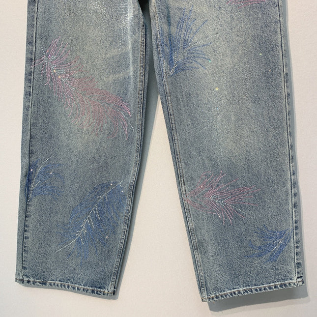 CHANEL 26S JEANS WITH RHINESTONES 668
