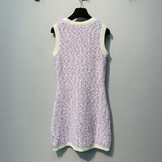 CHANEL 26S SLEEVELESS CREW NECK DRESS 825
