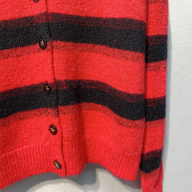 DIOR 26S STRIPED V-NECK CARDIGAN 1000