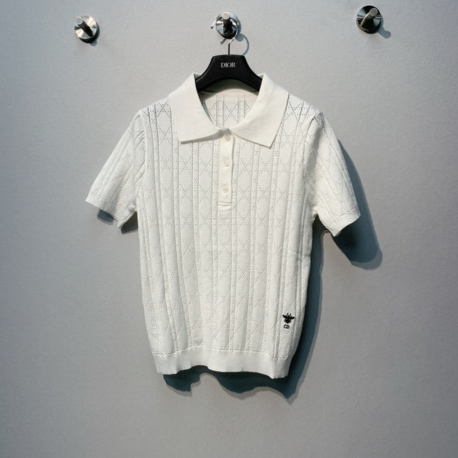 DIOR 26S SHORT-SLEEVE POLO SWEATER 1213