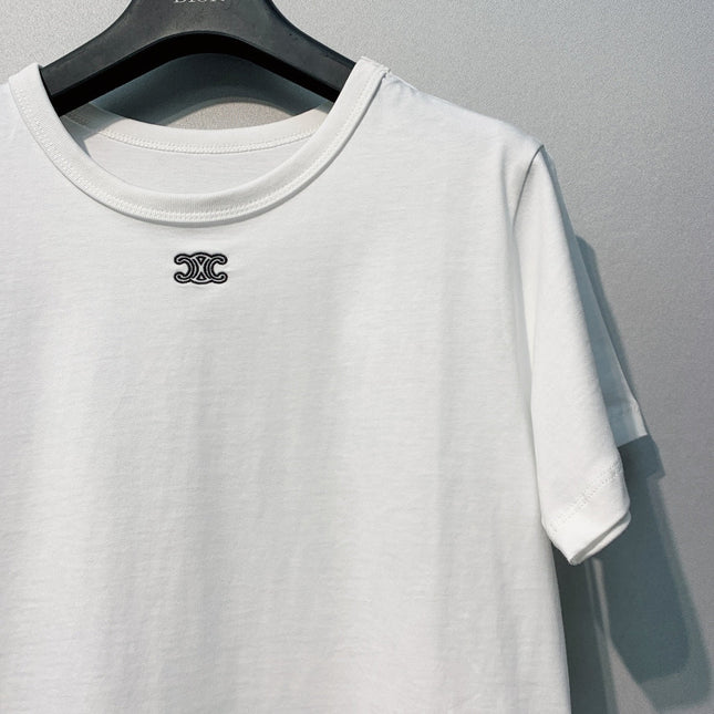 CELINE 26S EMBROIDERED T-SHIRT 181