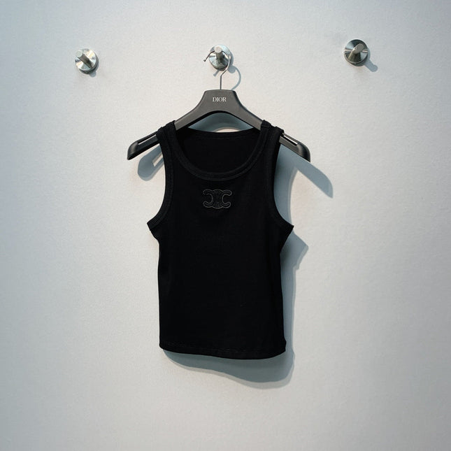 CELINE 26S LOGO SLEEVELESS T-SHIRT 168