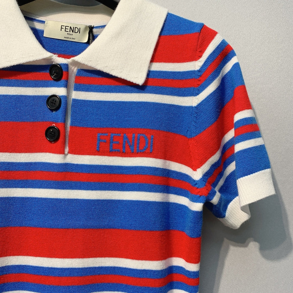 FENDI 26S SHORT SLEEVE POLO SHIRT 100