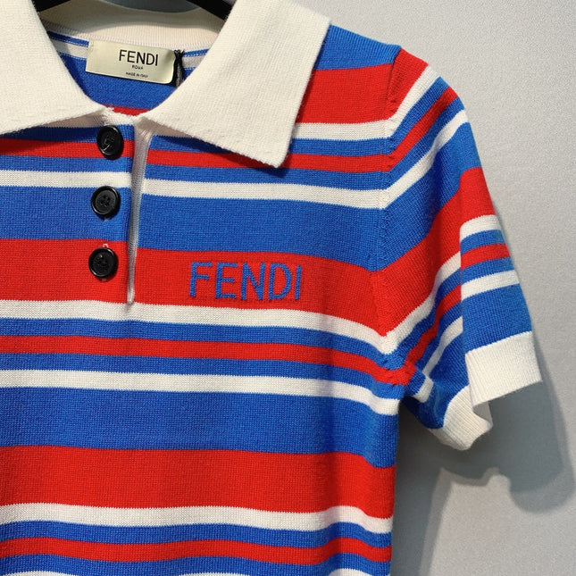 FENDI 26S SHORT SLEEVE POLO SHIRT 100
