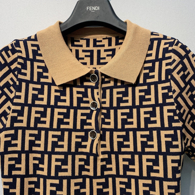 FENDI 26S SHORT SLEEVE POLO SHIRT 099