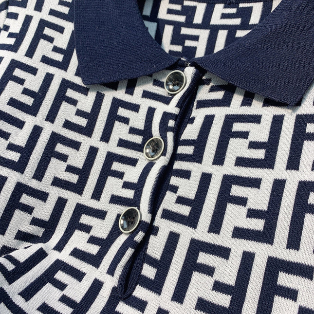 FENDI 26S SHORT SLEEVE POLO SHIRT 098