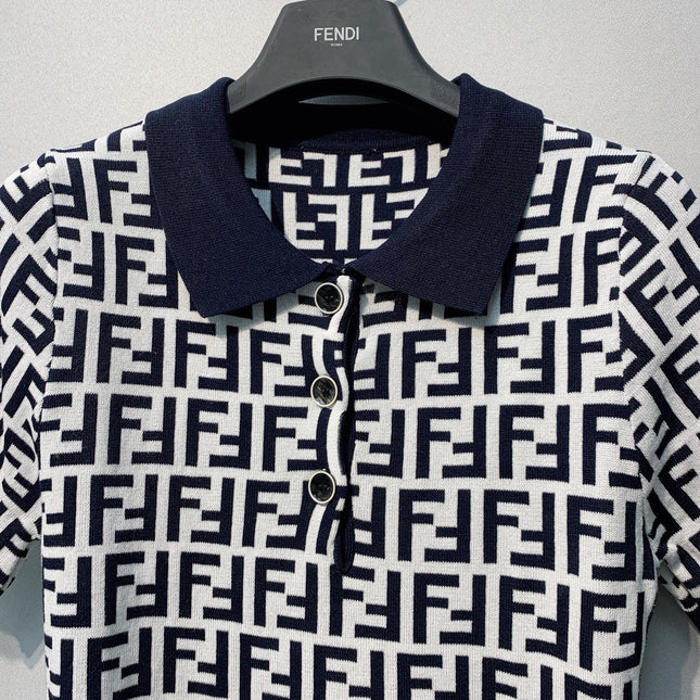 FENDI 26S SHORT SLEEVE POLO SHIRT 098