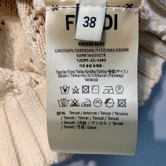 FENDI 26S SHORT SLEEVE KNIT TOP 045
