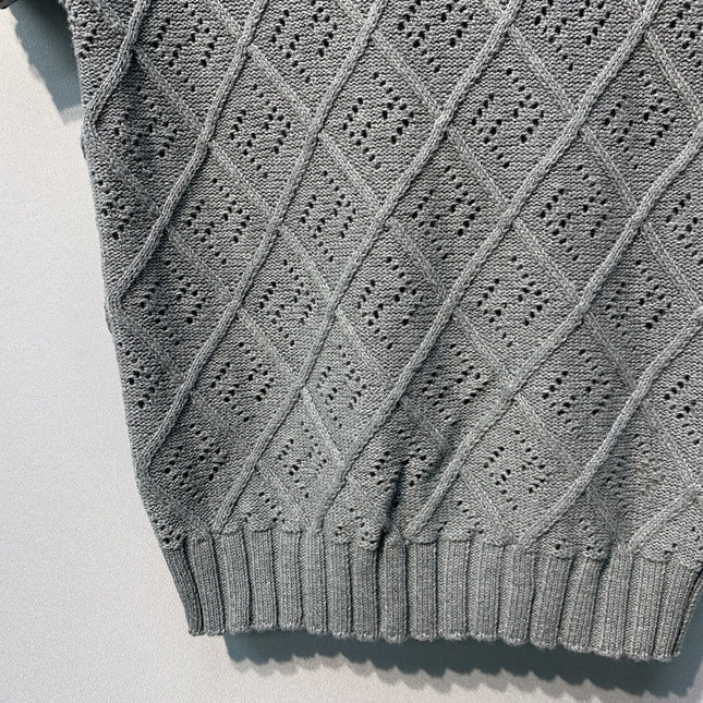FENDI 26S SHORT SLEEVE KNIT TOP 044