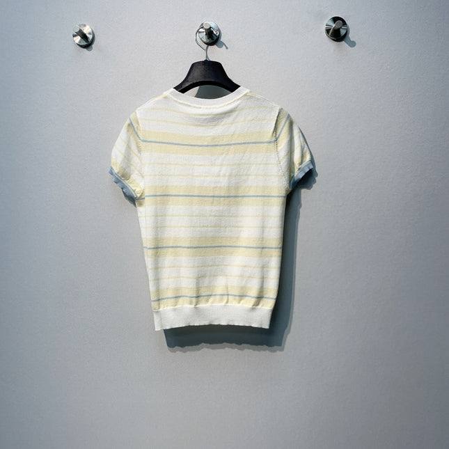 CHANEL 26S SHORT-SLEEVE KNIT TOP STYLE 1082