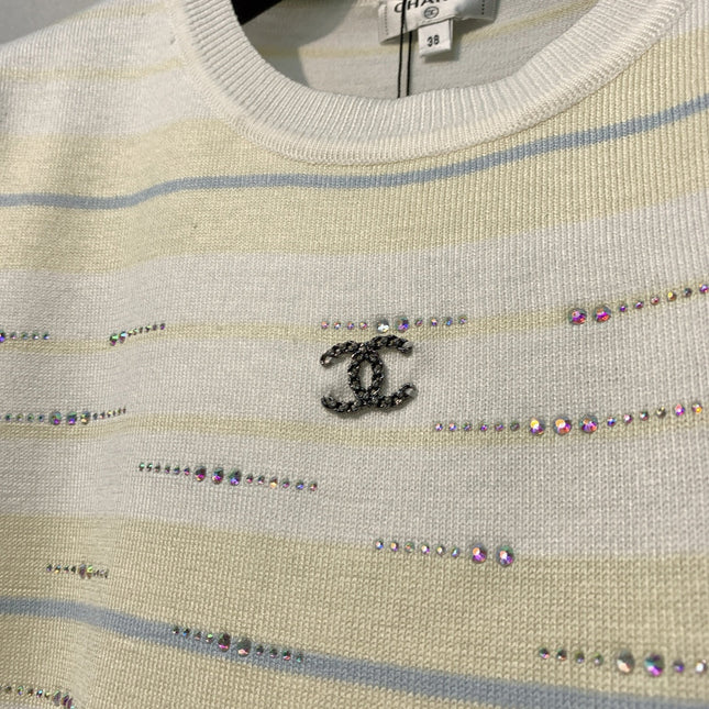 CHANEL 26S SHORT-SLEEVE KNIT TOP STYLE 1082