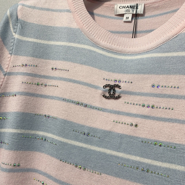 CHANEL 26S SHORT-SLEEVE KNIT TOP STYLE 1080