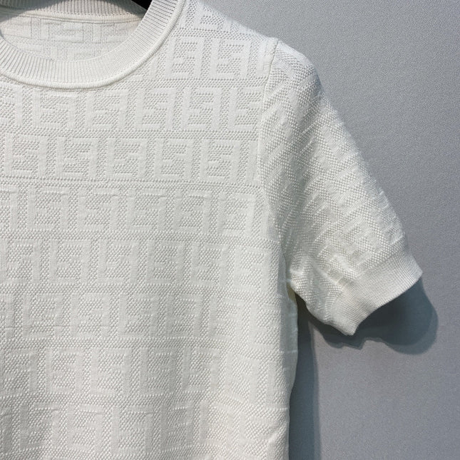 FENDI 26S SHORT SLEEVE KNIT T-SHIRT 014