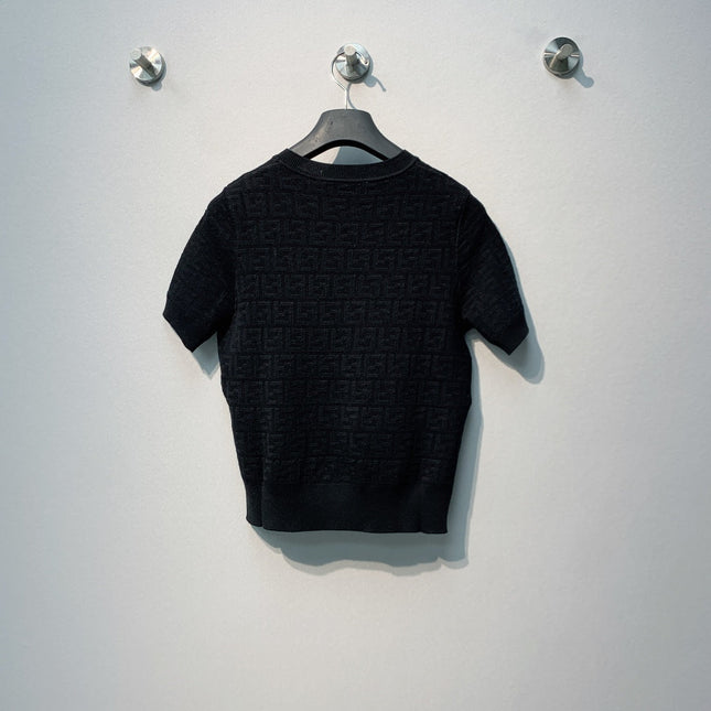 FENDI 26S SHORT SLEEVE KNIT T-SHIRT 013