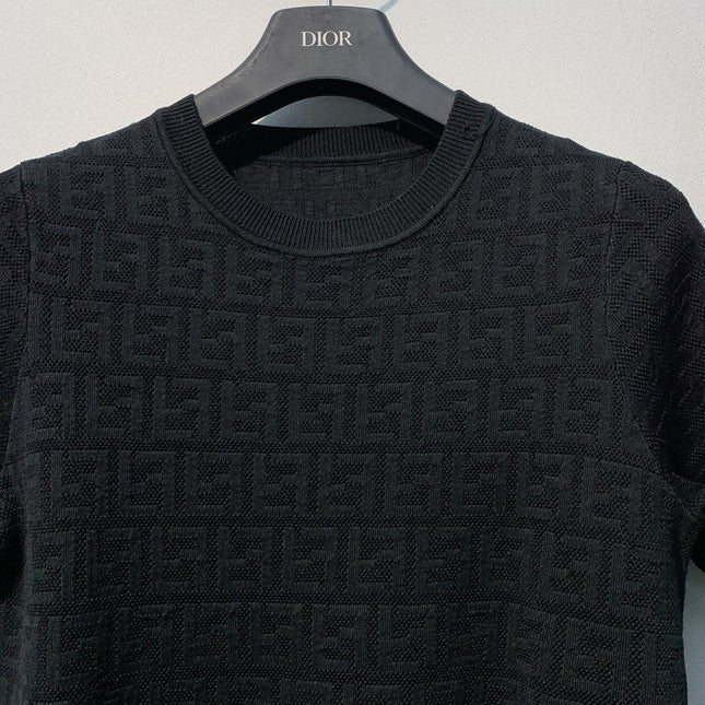 FENDI 26S SHORT SLEEVE KNIT T-SHIRT 013