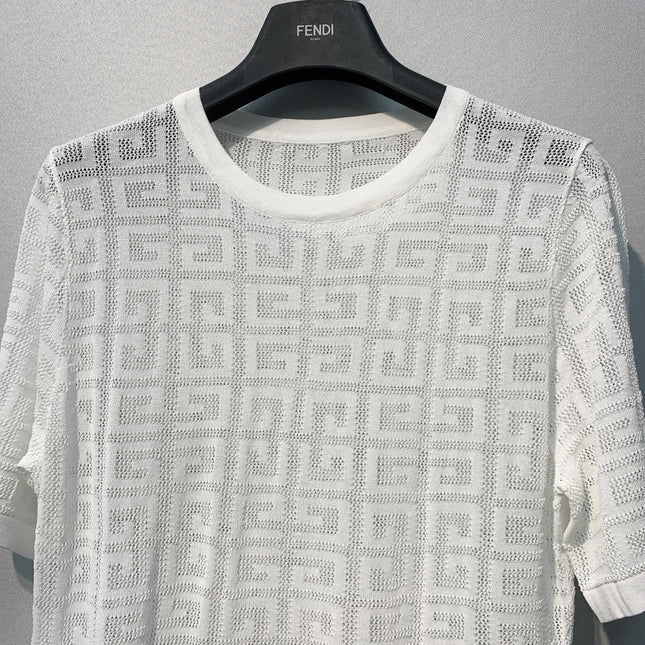 FENDI 26S SHORT SLEEVE KNIT T-SHIRT 011