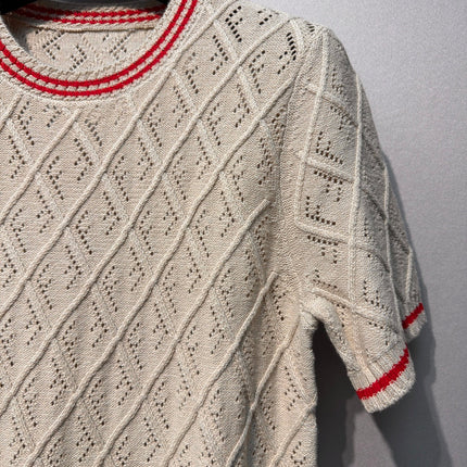 FENDI 26S SHORT SLEEVE KNIT TOP 006