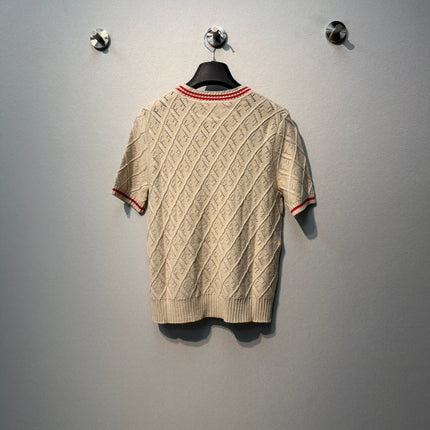 FENDI 26S SHORT SLEEVE KNIT TOP 006