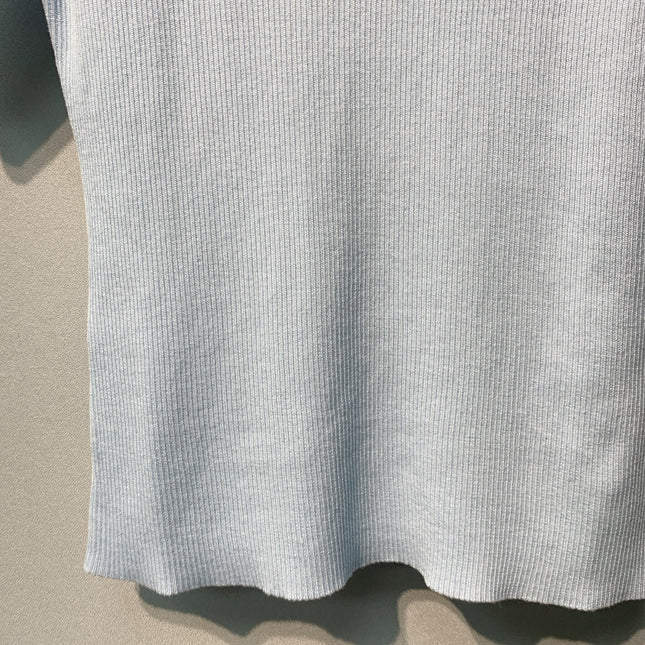 FENDI 26S SHORT-SLEEVE KNIT TOP 461