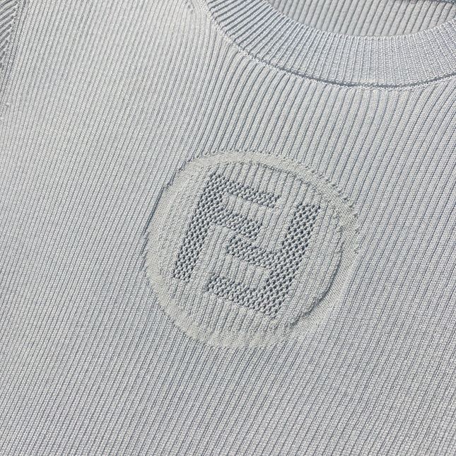 FENDI 26S SHORT-SLEEVE KNIT TOP 461