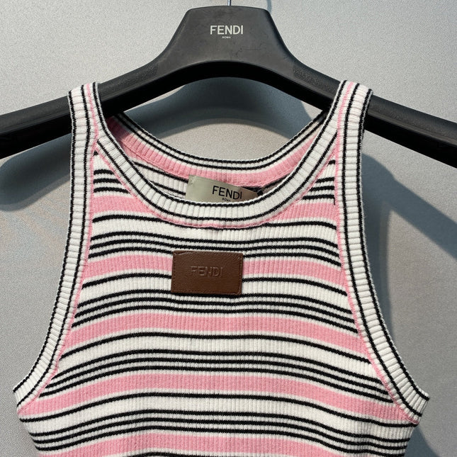 FENDI 26S SLEEVELESS KNIT TOP 444