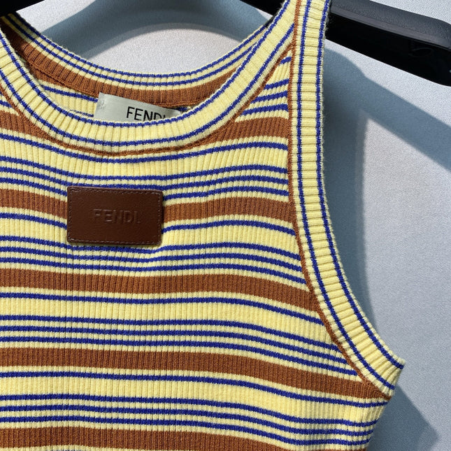 FENDI 26S SLEEVELESS KNIT TOP 443