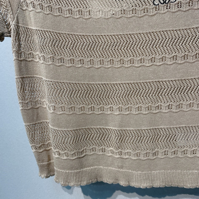 LOEWE 26S OPEN KNIT POLO 359