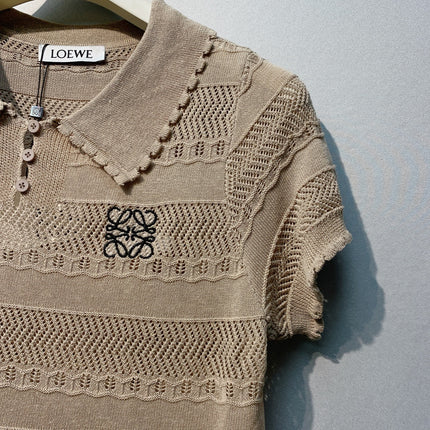 LOEWE 26S OPEN KNIT POLO 359