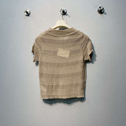 LOEWE 26S OPEN KNIT POLO 359