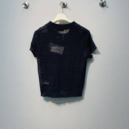LOEWE 26S OPEN KNIT POLO 357