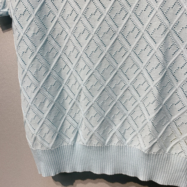 FENDI 26S SHORT-SLEEVE KNIT TOP 429